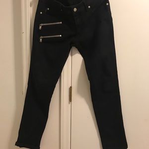 Black Biker jeans